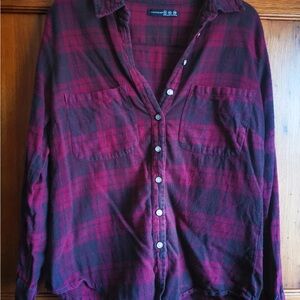 Men's Red Plaid Shirt